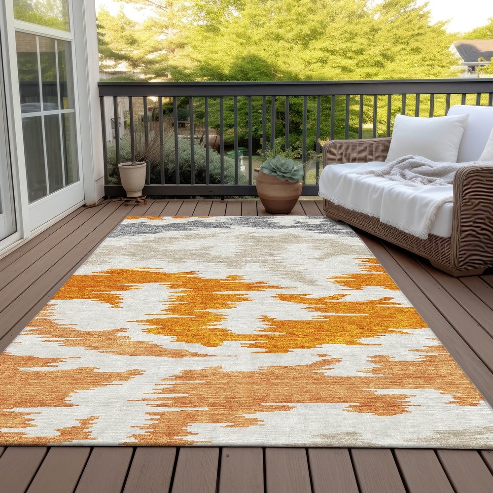 Machine Washable Indoor/ Outdoor Chantille Global Boho Rug