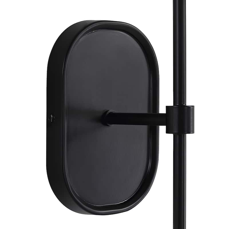 Fico 17.5" Height Wall Sconce, Black - 5.5 x 17.5 x 7.125