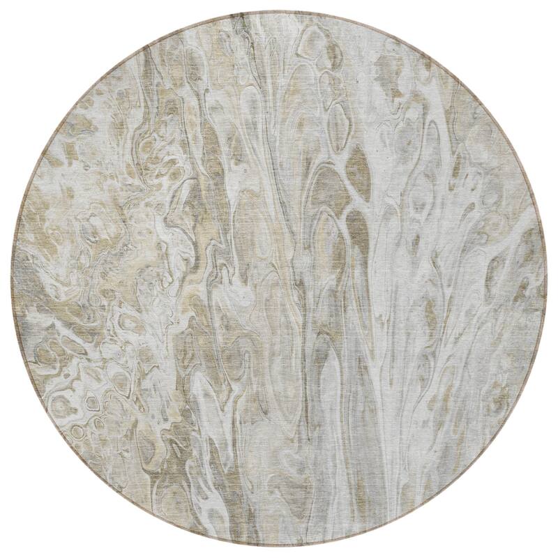 HomeRoots Abstract Contemporary Rectangle Outdoor Rug