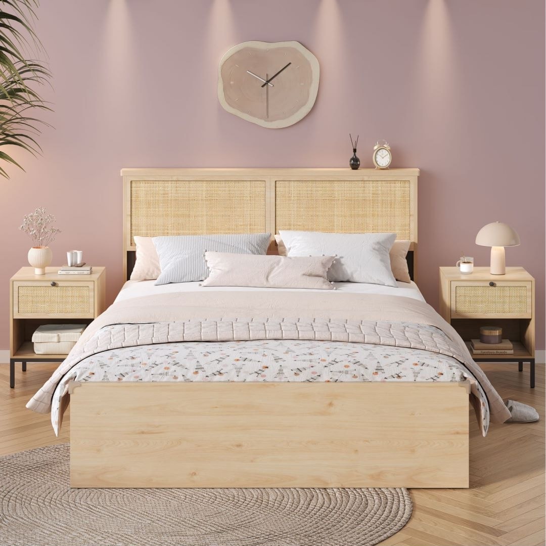 Wicker Rattan Beds Bed Bath Beyond