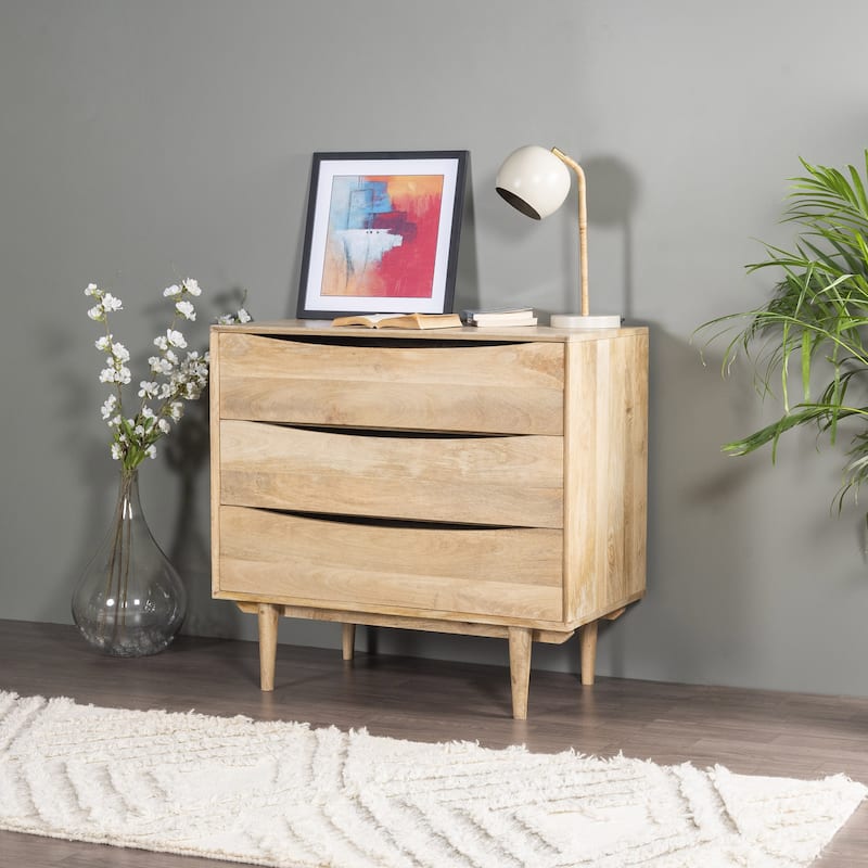 Dillon Solid Wood Three-Drawer Chest
