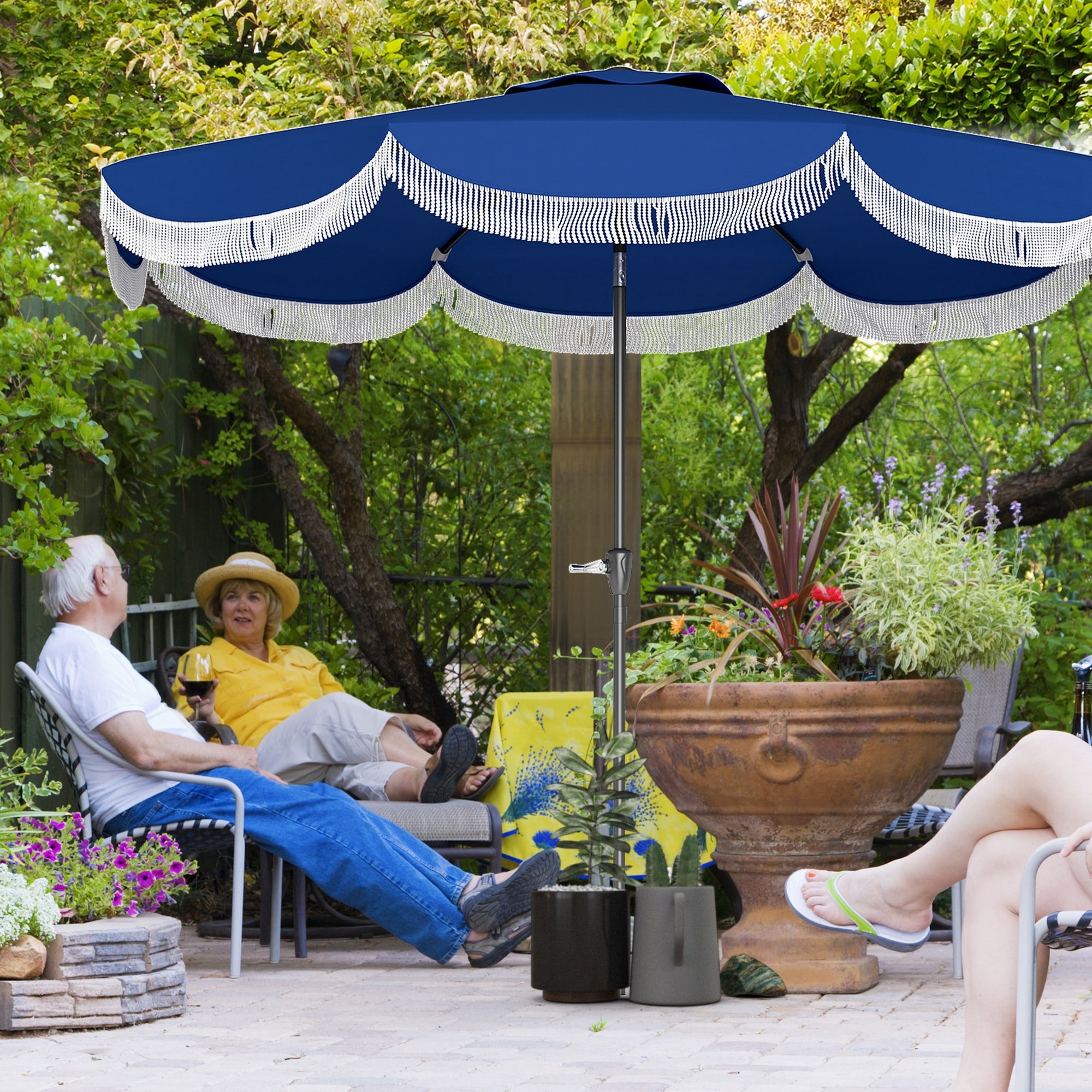 RE ARRIVAL/再入荷 Market Outdoor Duty Heavy Patio Table Round Umbrella, その他