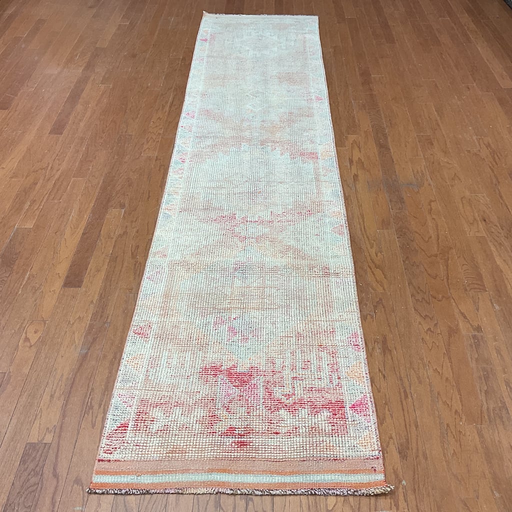 HERAT ORIENTAL Handmade Turkish Oushak Wool Runner - 2'9" x 11'10"