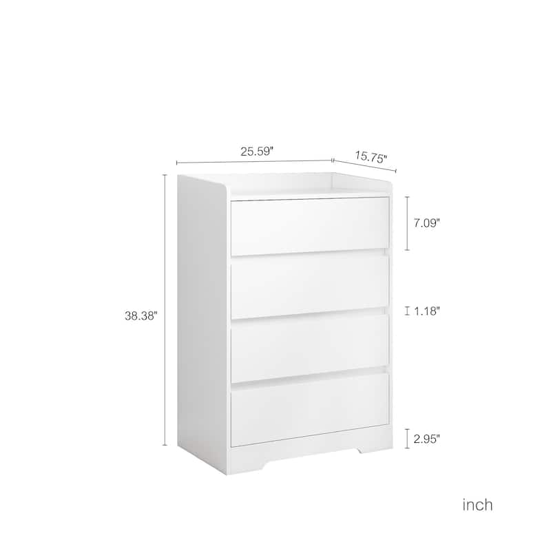 GEITIN Modern Wooden Dresser Cabinet with Sturdy Frame