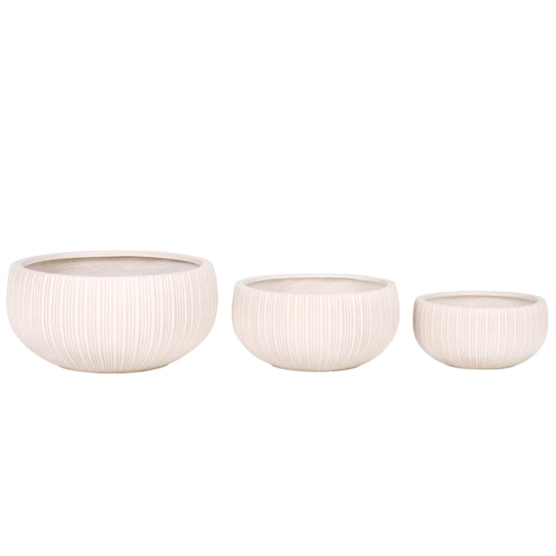 SAFAVIEH Outdoor Living Anita Planter Pot (Set of 3) - 22"W x 22"D x 10"H