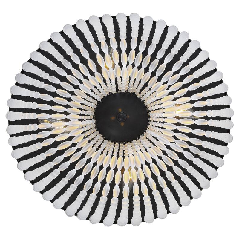 Rylee 4 Light Matte Black Ceiling Lamp - 18.5'' W x 7.5'' H