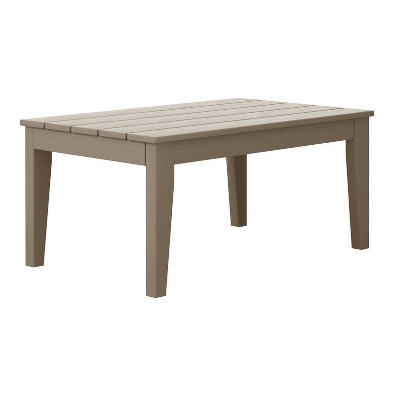 Laguna Poly 3-Piece Bench With Coffee Table