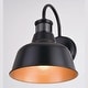preview thumbnail 13 of 14, Cody Dark Bronze Motion Sensor Dusk to Dawn Outdoor Wall Light Farmhouse Metal Shade - 9.25-in W x 11.25-in H x 10.5-in D