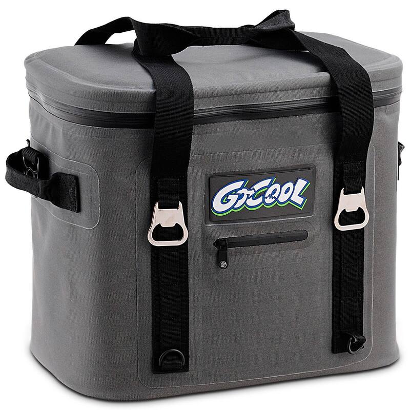 Gymax Insulated Lunch Box Lunch Bag 24-Can Soft Cooler Bag