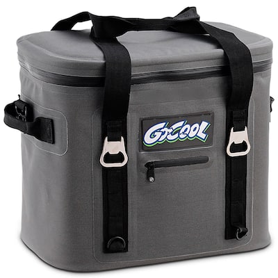 Gymax Insulated Lunch Box Lunch Bag 24-Can Soft Cooler Bag