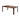 Mid-Century Modern Wood Kitchen Dining Table, Brown