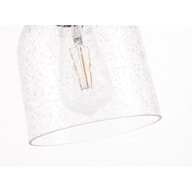Candie 6-Inch 1-Light Clear Glass Pendant