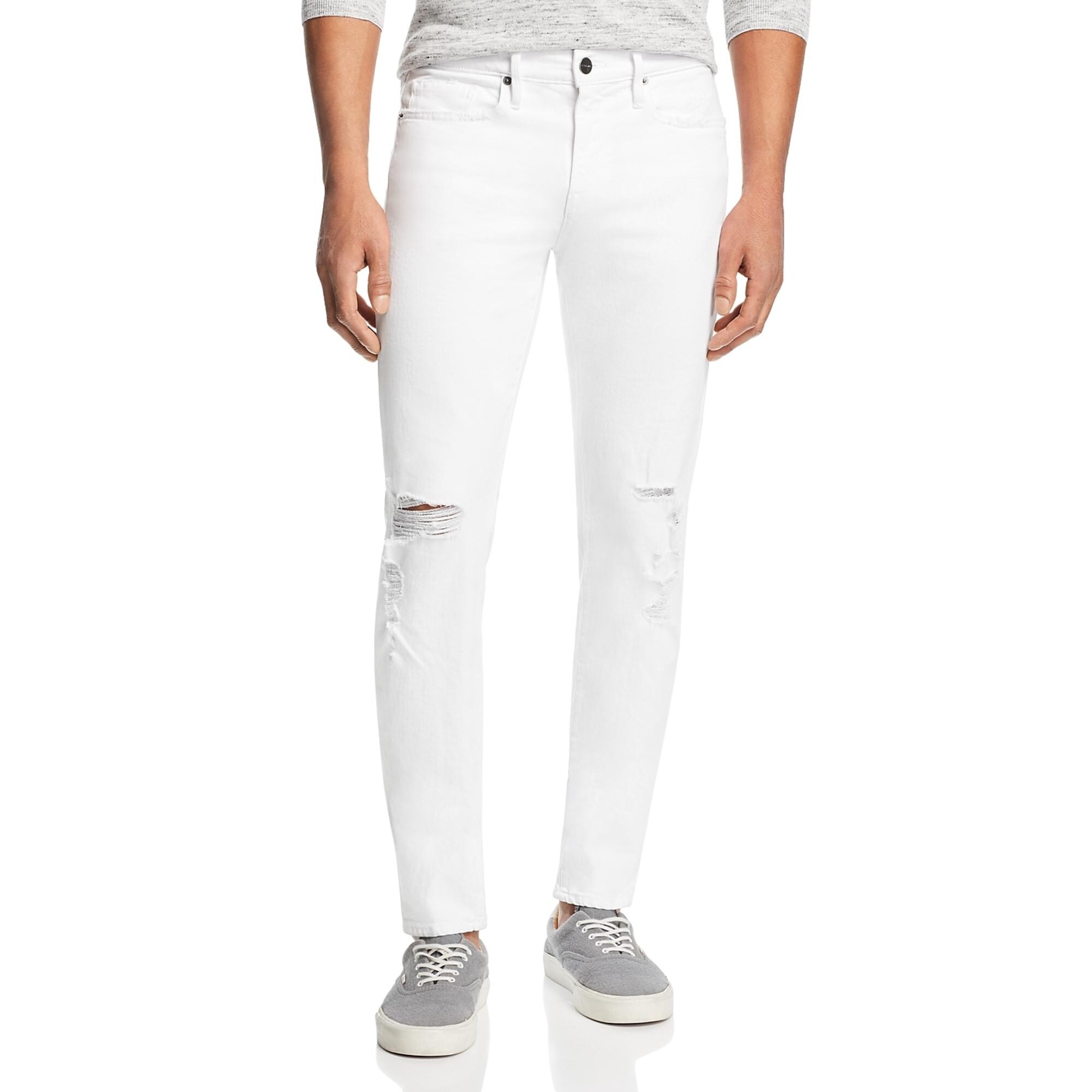 frame denim white jeans