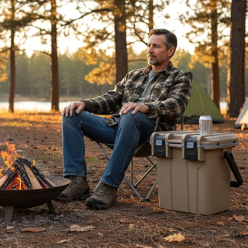 Costway 21 QT Ultra-Light Injection Molded Cooler with Swing-up Handle - See Details