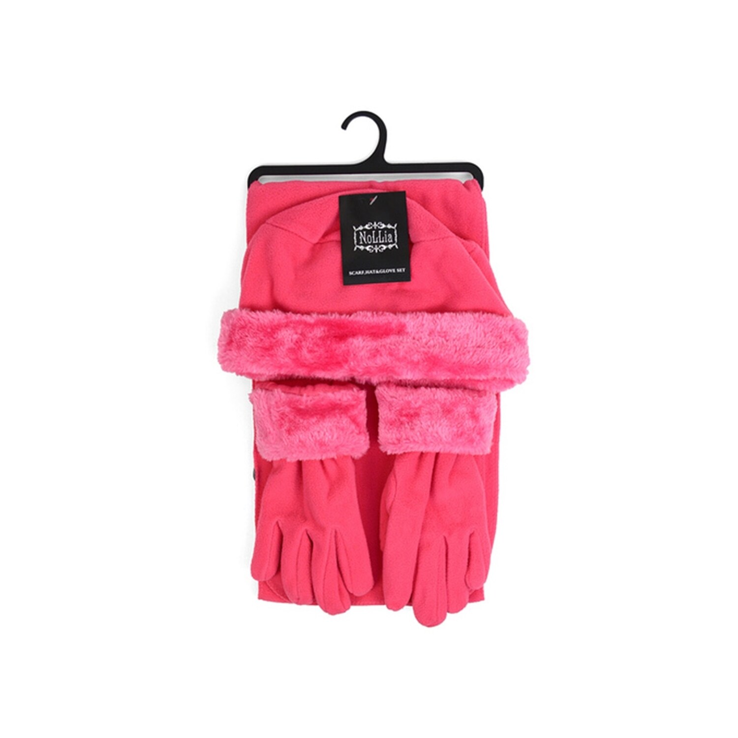 matching scarf and gloves set