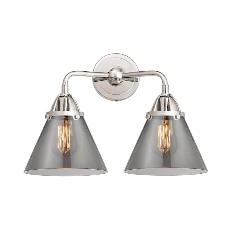 Innovations Lighting Nouveau 2 Cone - 2 Light 16" Bath Vanity Light
