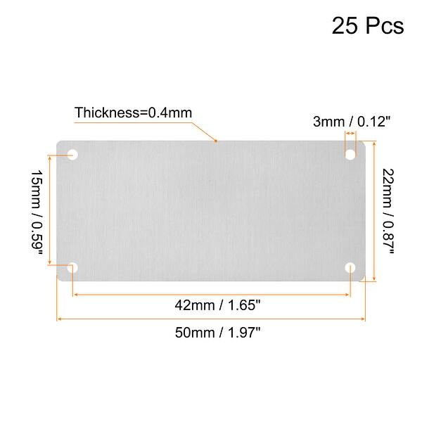 Luejnbogty 25 Pcs 1.5inch Brass Valve Tags Stamping Blank
