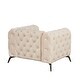 preview thumbnail 9 of 23, 40.5" Velvet Upholstered Accent Sofa, Single Sofa Chair with Button Tufted Back