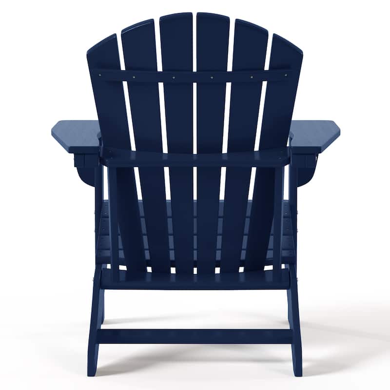 Altura Outdoor Eco-Friendly All Weather Adirondack Chairs with Ottomans (4-Piece Conversation Set)