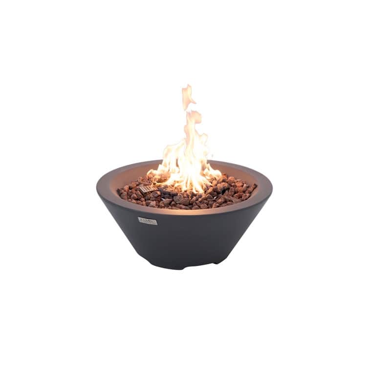 Portland 27" Round Fire Bowl w/ Pedestal Stand