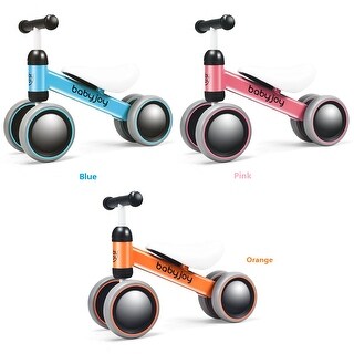 Shop Babyjoy 4 Wheels Baby Balance Bike Children Walker No Pedal