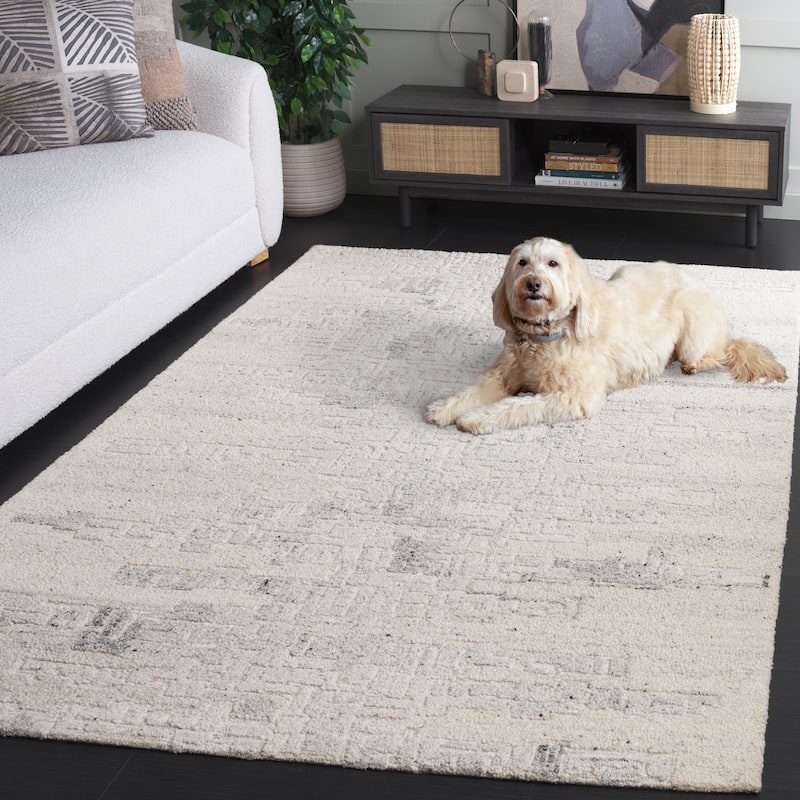 SAFAVIEH Handmade Harvest Hyra Modern Contemporary Wool Rug