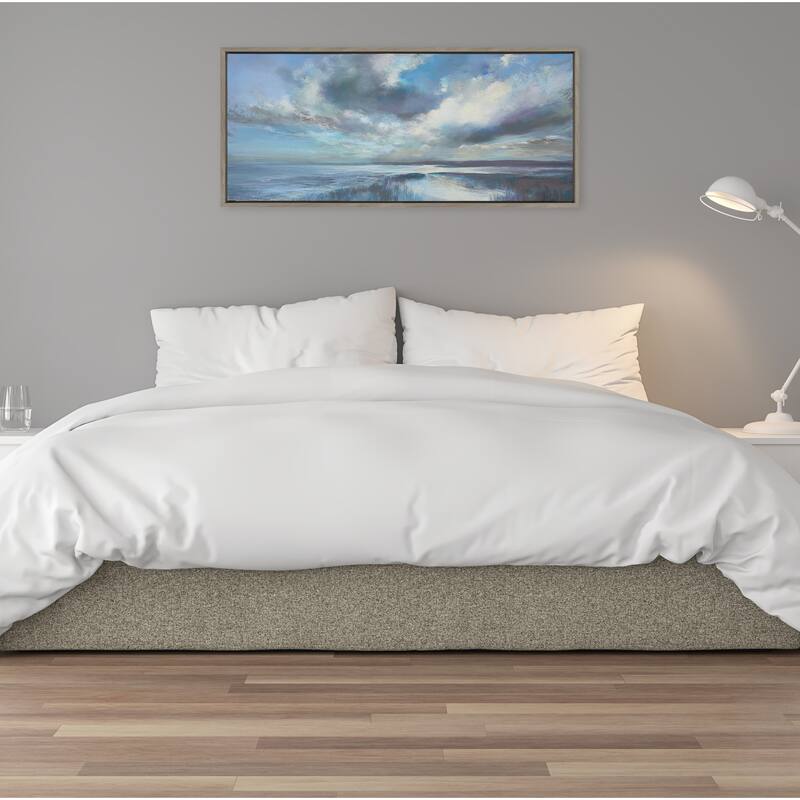 Kate and Laurel Sylvie The Tide Waits for No Man Framed Canvas by Nel Whatmore