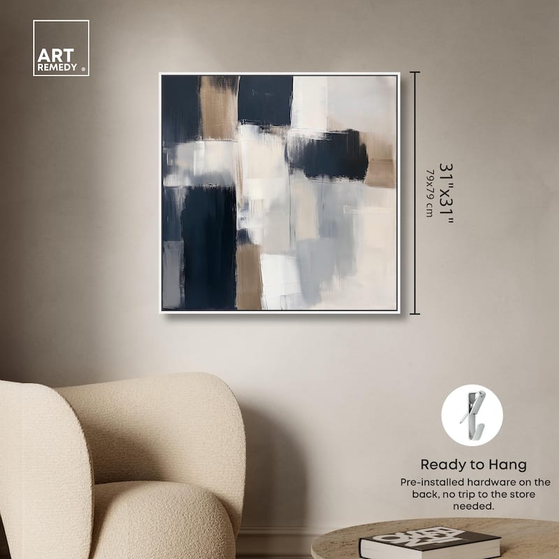 Blue Undertone II Canvas by Art Remedy