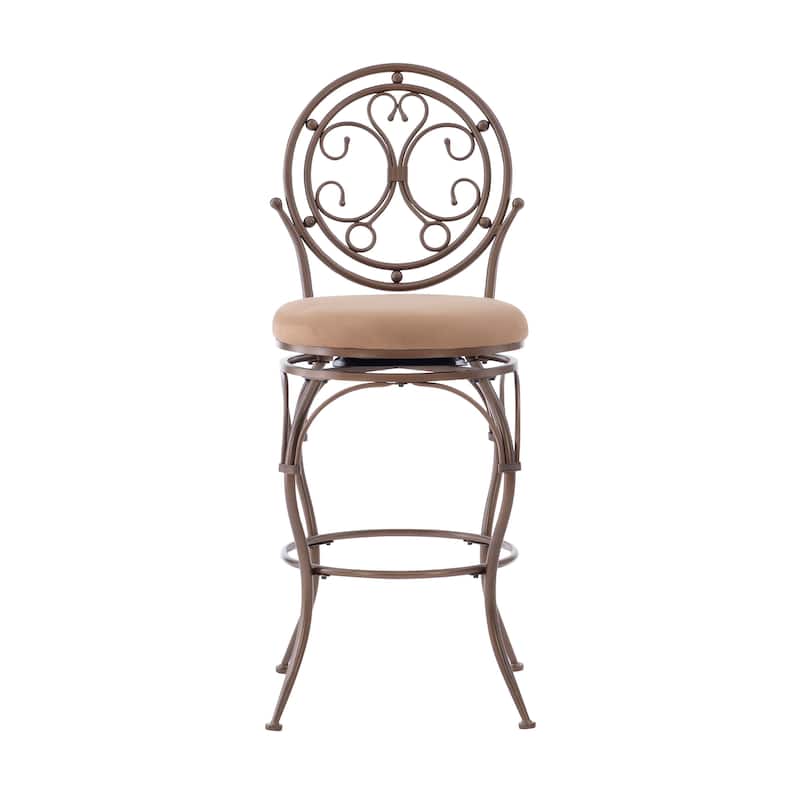 Monaco Big & Tall Scroll Circle Back Barstool