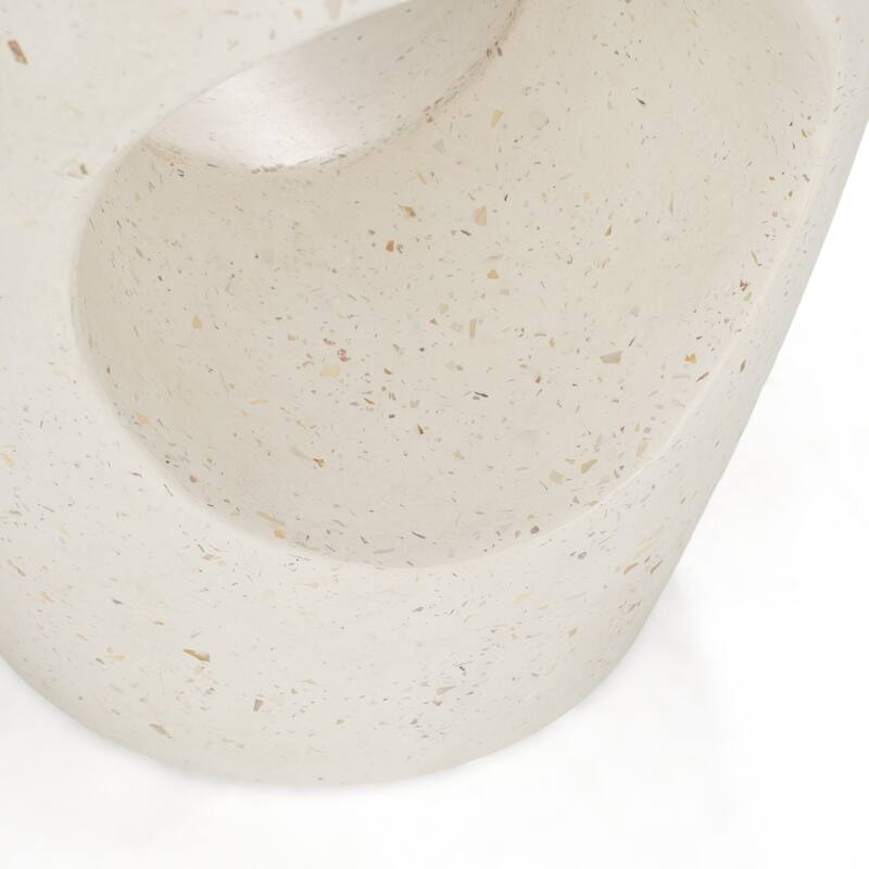 Carville Modern Terrazzo Concrete Dining Stool