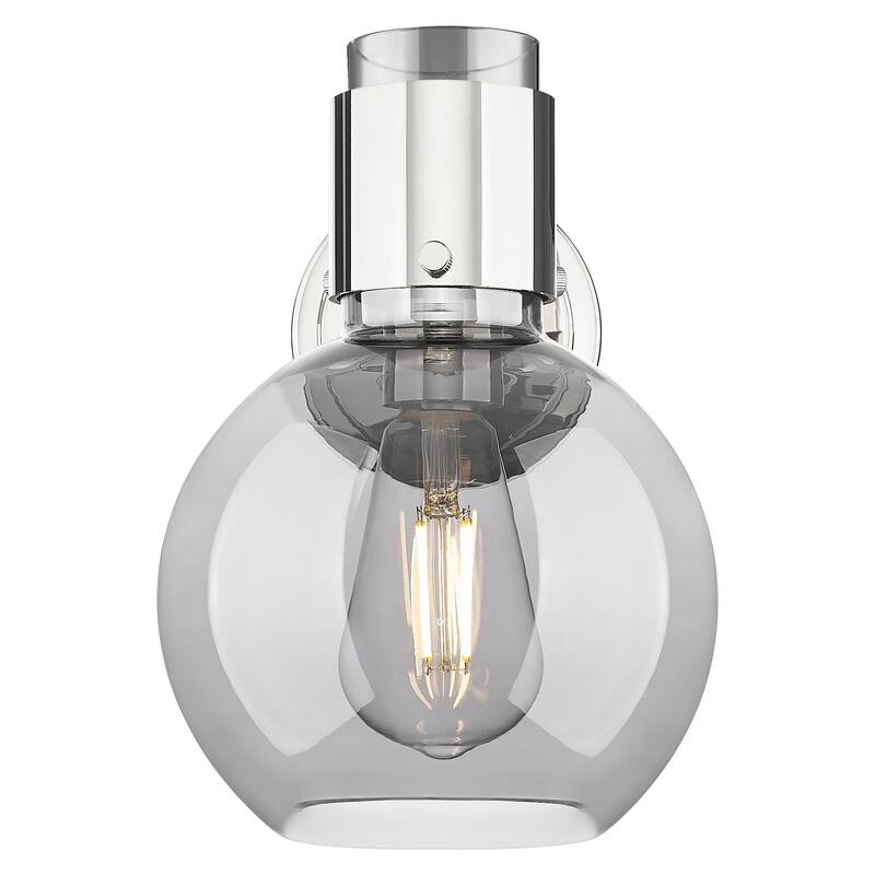 Innovations Lighting 464-1W-G464B-7SM Lawton Sphere 9" Tall Bathroom