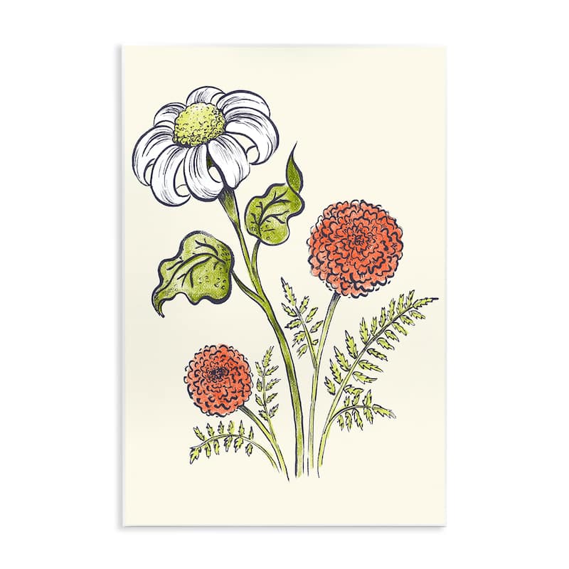 Stupell Vintage Style Garden Blossoms Wall Plaque Art Design By Hannah Moren - 13 x 19