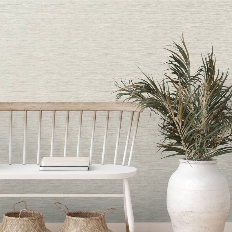 Fine Decor Mephi Natural Grasscloth Wallpaper