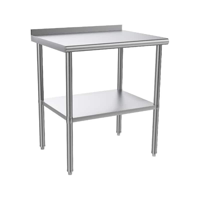 Adjustable Stainless Steel Commercial Prep Table - 30" x 24"