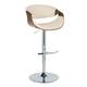 Option Cream PU/Walnut/Chrome Metal