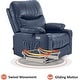 preview thumbnail 26 of 28, MCombo Faux Leather Power Recliner, Electric Swivel Glider Rocker Recliner for Nursery with USB Ports 7785