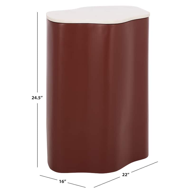 SAFAVIEH Home Kanon Accent Table, Fully Assembled - 22"W x 16"D x 25"H