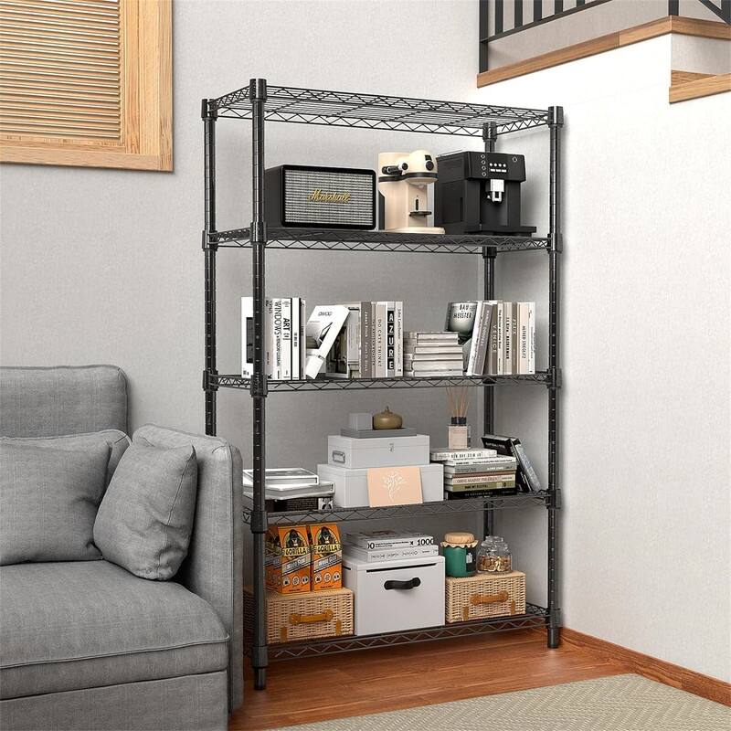 Storage Shelving - 13.7"D x 23.6"W x 62.4"H