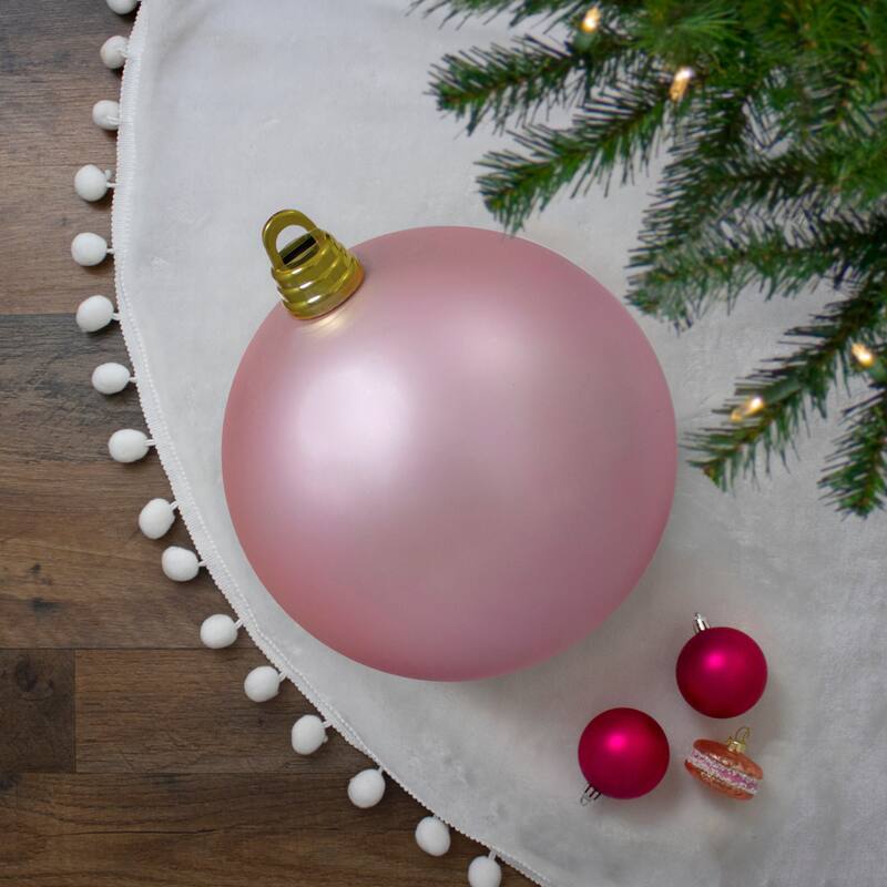 Matte Shatterproof Christmas Ball Ornament 12" 300mm Bubblegum Pink
