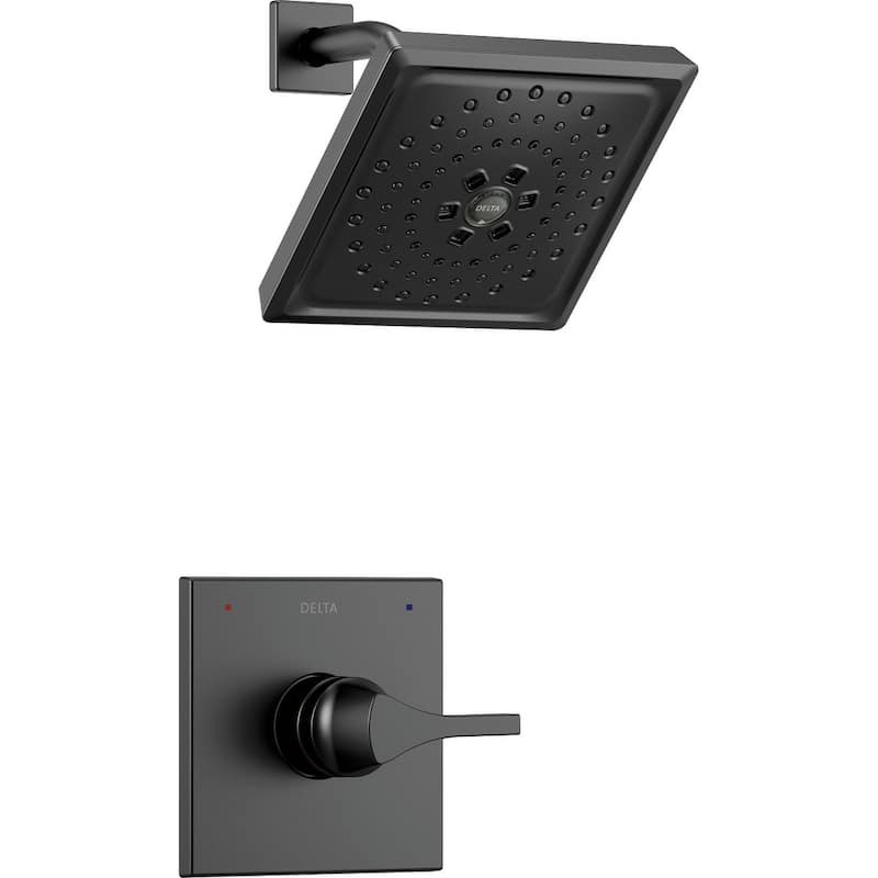 Delta Zura Monitor 14 Series Single Function Pressure Balanced Shower - Matte Black