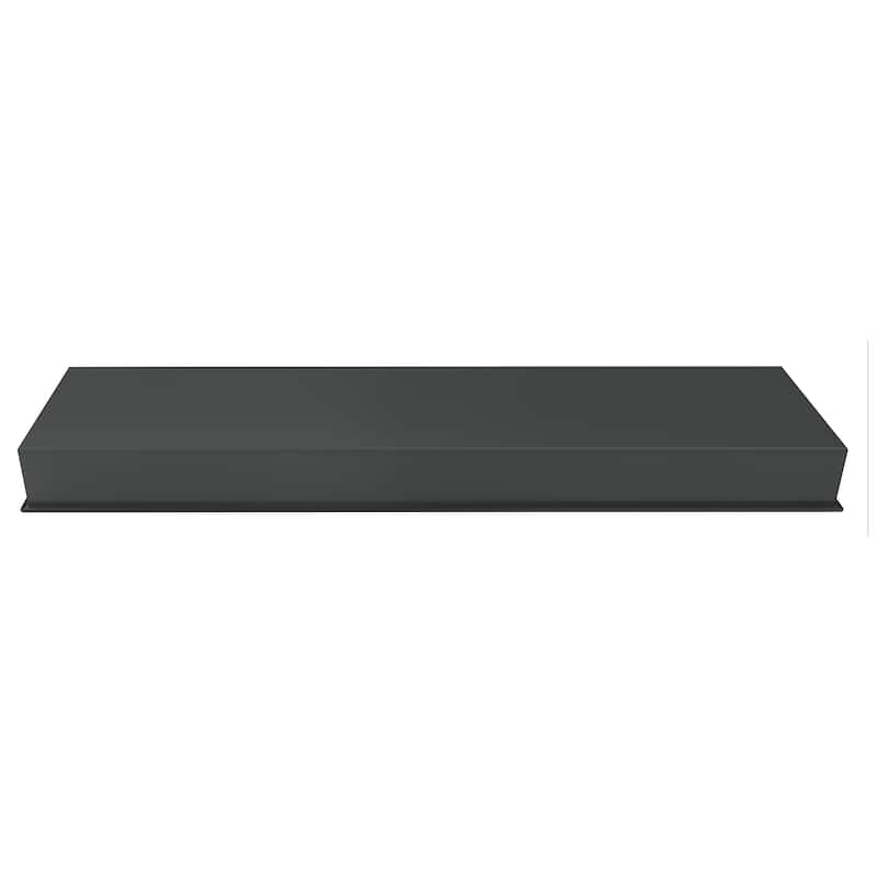 8-in x 36-in Ultra-thin Frame Recessed 3-Section Stainless Steel Shower Niche Gun Metal Black