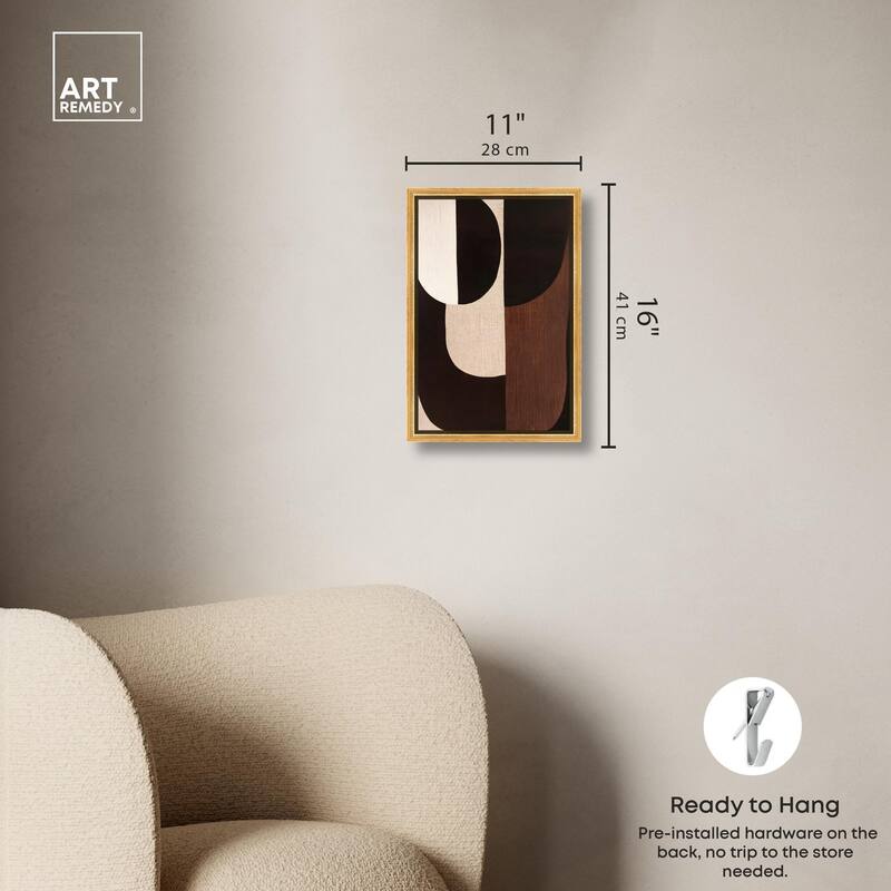 Quartet in Brown I Canvas by Art Remedy