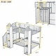 preview thumbnail 4 of 13, Space-Saving Twin over Twin Castle Bunk Bed with Wardrobe & Storage