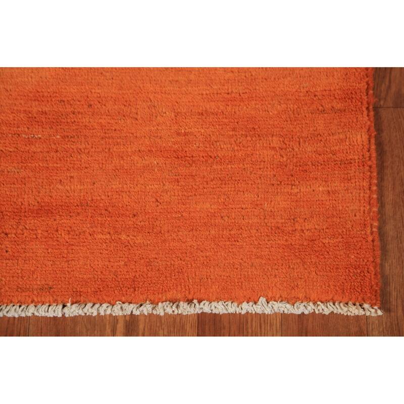 Gabbeh Oriental Rug Hand-Knotted Foyer Wool Carpet - 2'9" x 4'0"