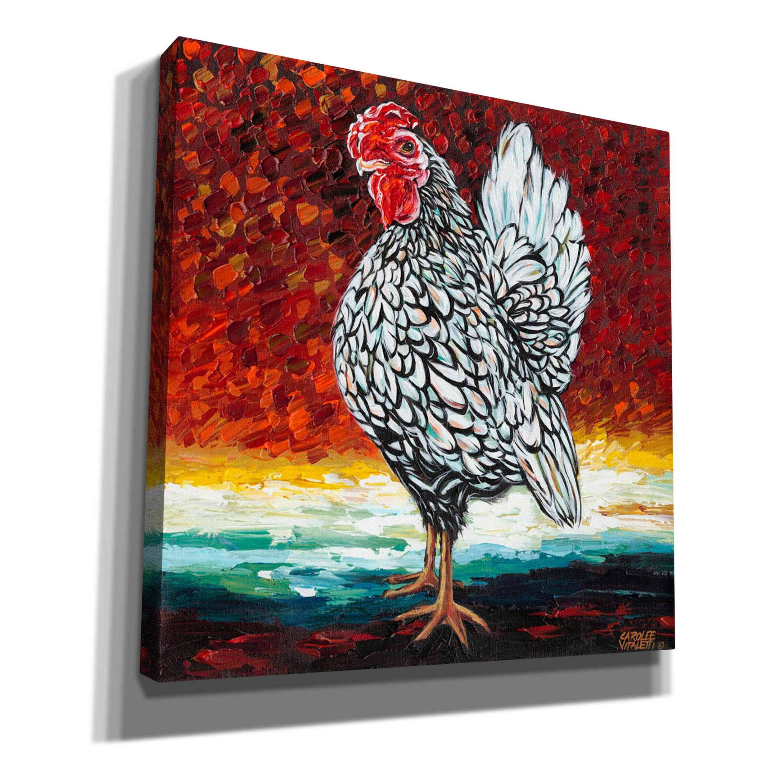 Epic Graffiti 'Fancy Chicken II' by Carolee Vitaletti, Canvas Wall Art ...
