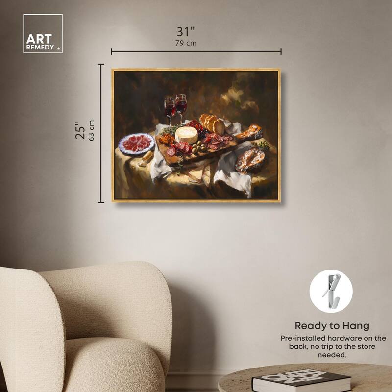 Art of Charcuterie Canvas by Art Remedy