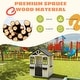 preview thumbnail 18 of 22, Kids Wooden Adventure Cottage Playhouse, Outdoor Playhouse with Functional Door, Windows, Service Station and Flower Pot Holders