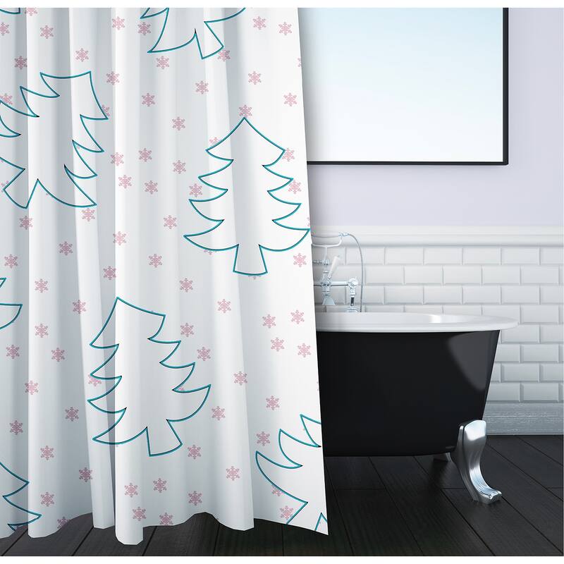 Tree Outlines Shower Curtain