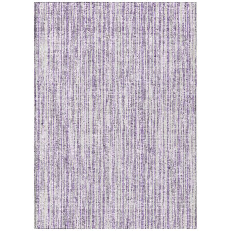 HomeRoots Striped Transitional Rectangle Outdoor Rug