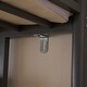 preview thumbnail 21 of 24, Twin Size Metal Loft Bed with Desk and Storage Shelves